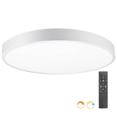 Kramfor BIG Plafón, 70W, Ø80cm, CCT, blanco, Blanco dual, regulable
