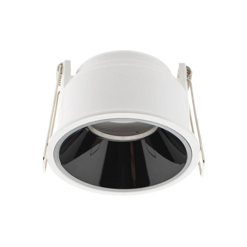 Downlight Led MOS UGR17 Round, 7W, blanco/negro cromo, Blanco neutro