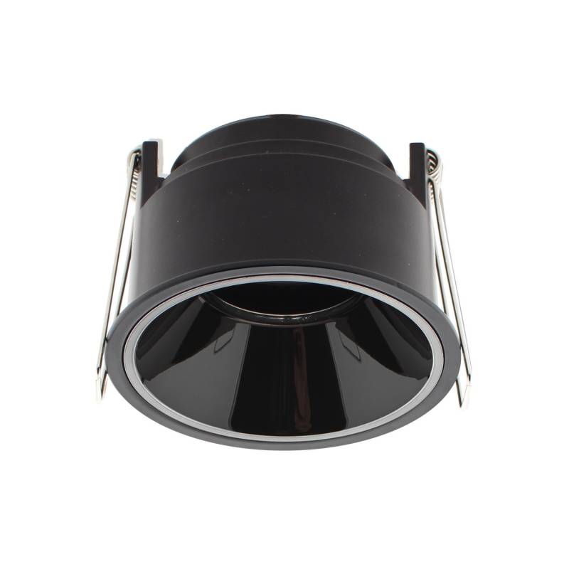 Downlight Led MOS UGR17 Round, 7W, negro/negro, Blanco cálido
