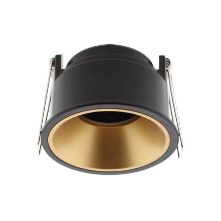 Downlight Led MOS UGR17 Round, 7W, negro/dorado, Blanco cálido