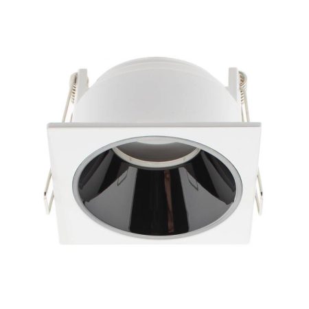Downlight Led MOS UGR17 Square, 7W, blanco/negro cromo, Blanco cálido