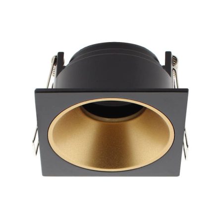 Downlight Led MOS UGR17 Square, 7W, negro/dorado, Blanco cálido