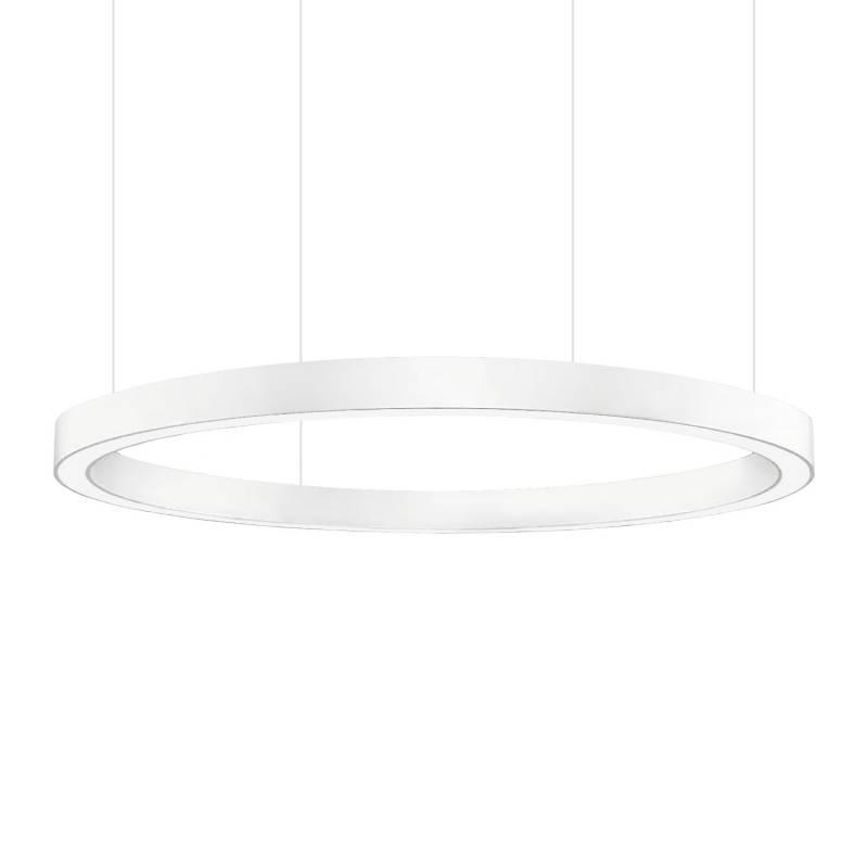 Luminaria superficie o suspendida MOON, 140W, Ø1200mm, blanco, Blanco frío