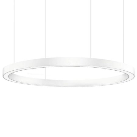 Luminaria superficie o suspendida MOON, 160W, Ø1400mm, blanco, Blanco cálido