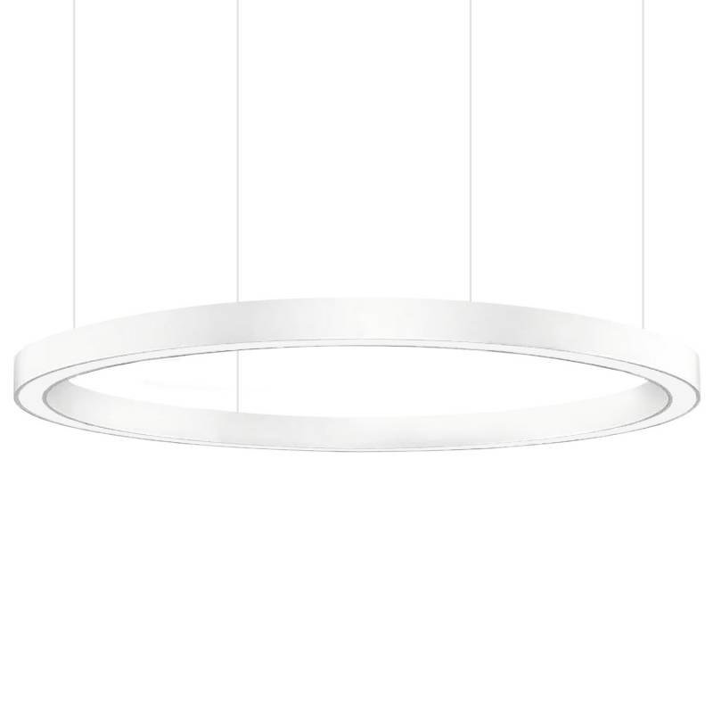 Luminaria superficie o suspendida MOON, 160W, Ø1400mm, blanco, Blanco neutro