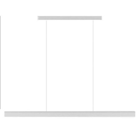 Lámpara colgante VISION, 30W, 120cm, 2 focos orientables, Sensor de mano, Regulable, blanco, Blanco cálido, regulable