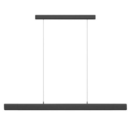 Lámpara colgante VISION, 30W, 120cm, 2 focos orientables, Sensor de mano, Regulable, antracita, Blanco cálido, regulable