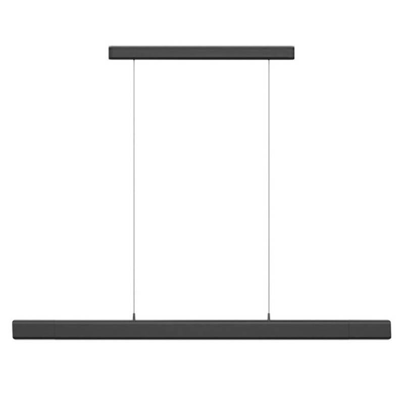 Lámpara colgante VISION, 30W, 120cm, 2 focos orientables, Sensor de mano, Regulable, antracita, Blanco cálido, regulable