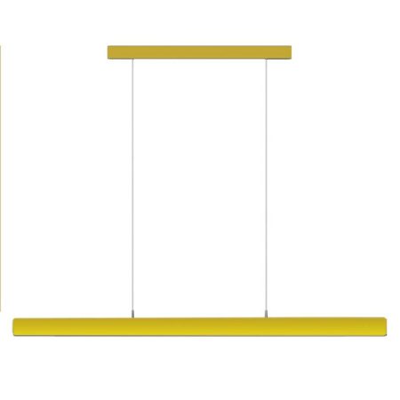 Lámpara colgante VISION, 30W, 120cm, 2 focos orientables, Sensor de mano, Regulable, golden, Blanco cálido, regulable