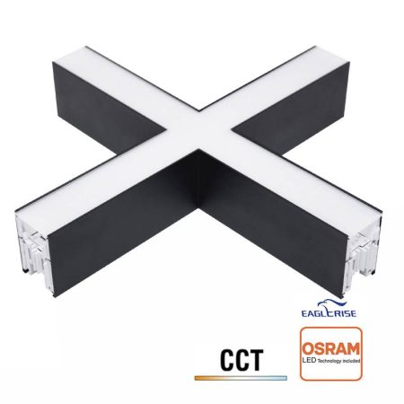 Conector X NEXO, 24W, 3CCT, negro, 3000-4000-6000K