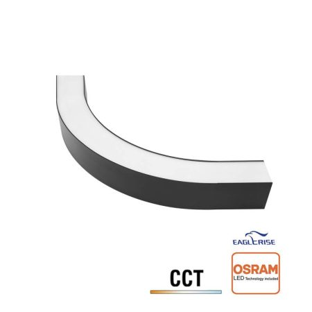 Conector NEXO, Curva de 90º D560, 18W, 3CCT, negro, 3000-4000-6000K