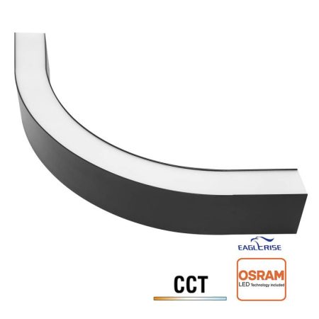 Conector NEXO, Curva de 90º D1060, 30W, 3CCT, negro, 3000-4000-6000K