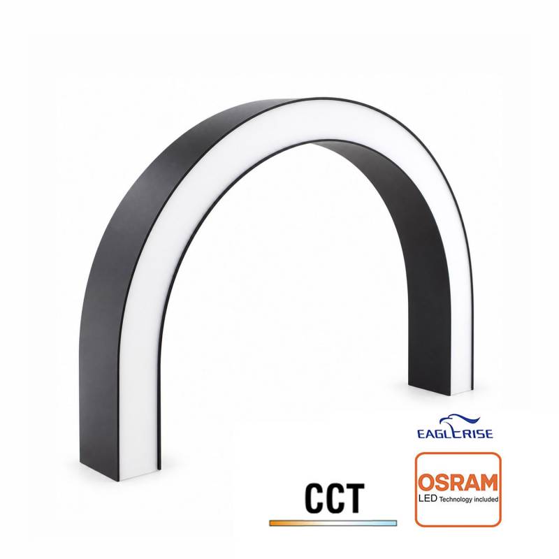 Conector NEXO, Curva de 180º D560, 30W, 3CCT, negro, 3000-4000-6000K