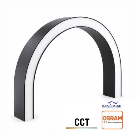Conector NEXO, Curva de 180º D800, 42W, 3CCT, negro, 3000-4000-6000K