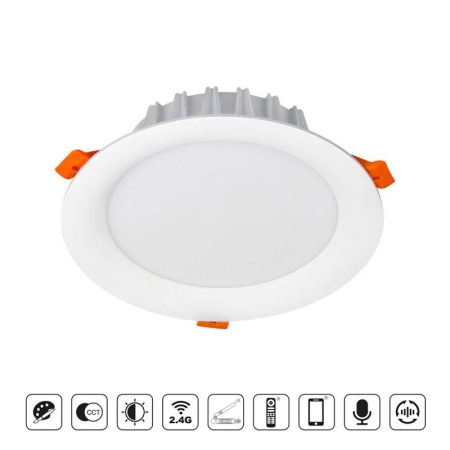 Foco SKATT, 18W, RGB+CCT (2.4GHz), RGB + Blanco dual, regulable