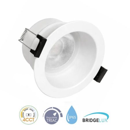 Downlight Led LUCERNA BRIDGELUX Chip, 8W, UGR 19, 36º, IP65, TRIAC, 4CCT, blanco, 3000-4000-6000K