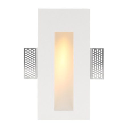 HUTT Baliza empotrada escayola, 110x245mm, 1W, Blanco cálido