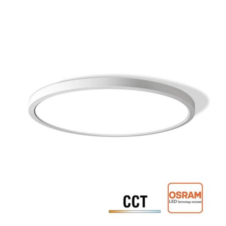 Plafón / Downlight Led MOON KRAMFOR 24-28-32W, Ø383mm, CCT + Night Light, blanco, 3000-4000-6000K
