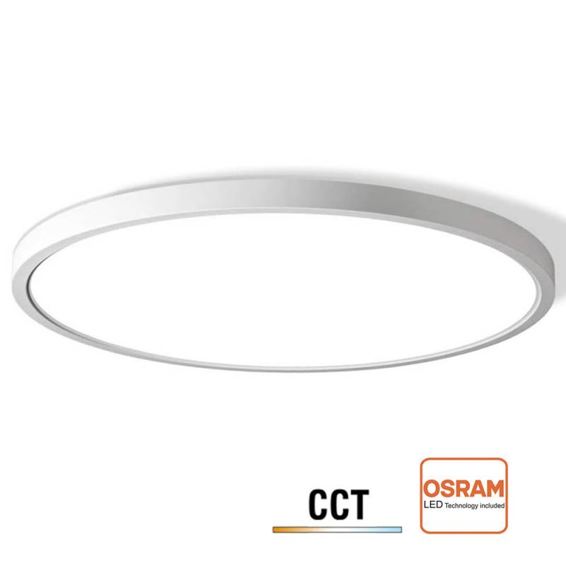 Plafón / Downlight Led MOON KRAMFOR 40-44-48W chip OSRAM, Ø583mm, CCT + Night Light, blanco, 3000-4000-6000K