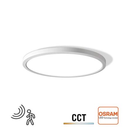 Plafón / Downlight Led MOON KRAMFOR 16-20-24W chip OSRAM, Ø283mm, CCT + Sensor movimiento, 3000-4000-6000K