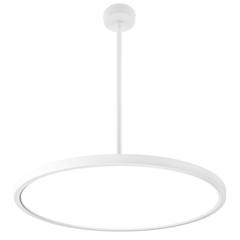 Lámpara colgante Led MOON KRAMFOR 40-44-48W chip OSRAM, Ø583mm, CCT + Night Light, suspendido con barra fija, 3000-4000-6000K