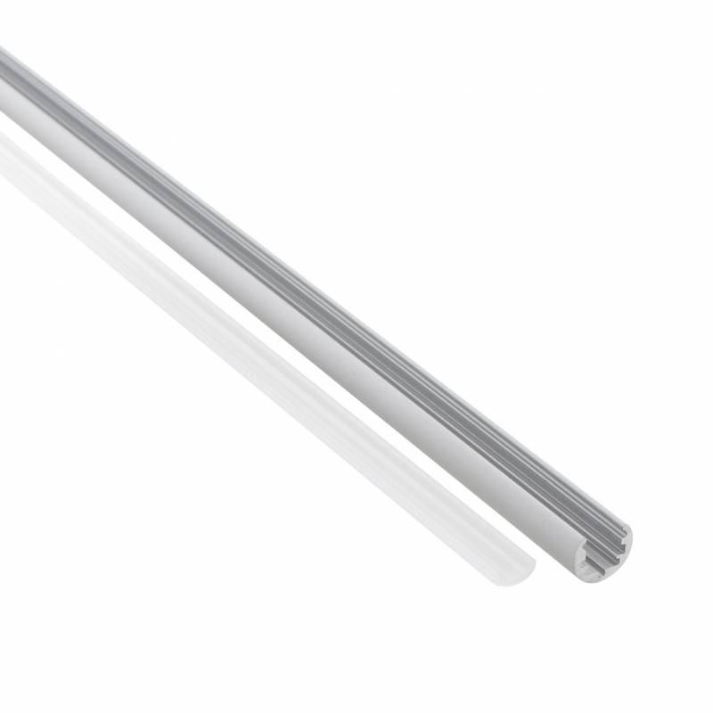 VITRA W Perfil Aluminio + cubierta opal 1m