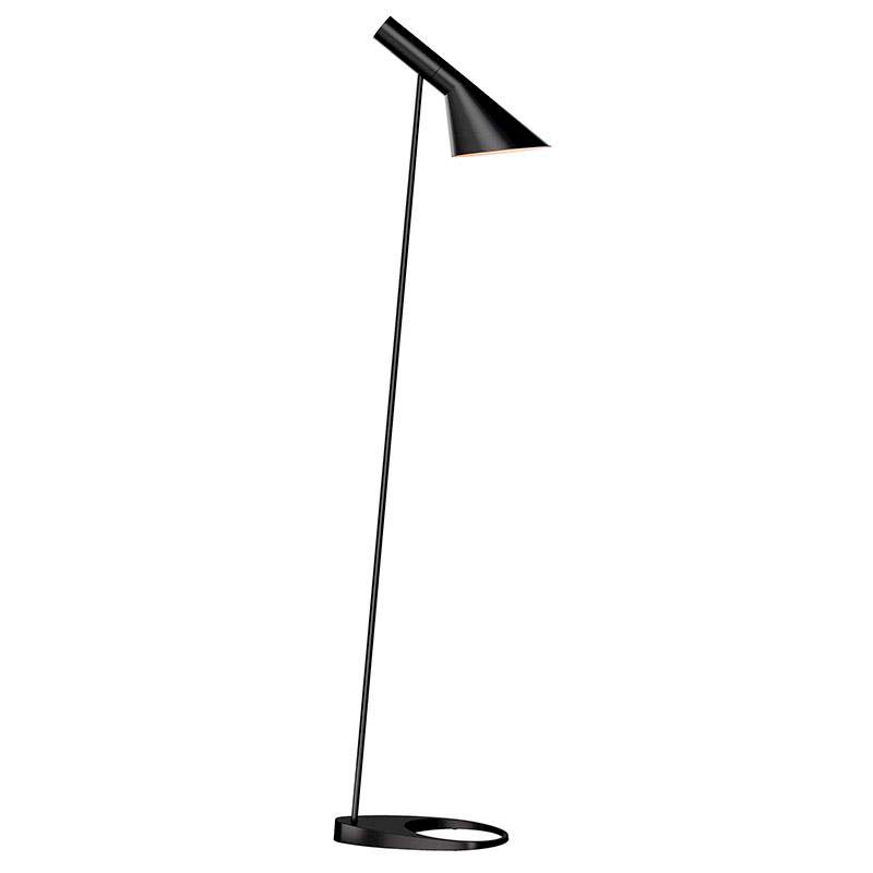Lámpara Jacobsen de pie, réplica, Negro