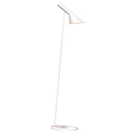 Lámpara JACOBSEN de pie, réplica, Blanco