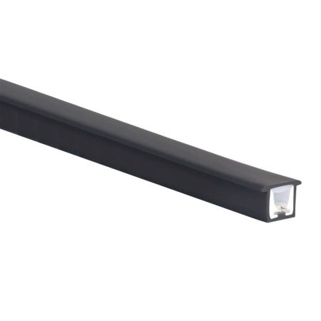 Led NEON Flex negro, 10x10mm, DC24V, 180Led/m, 5m, corte libre, 50w, Blanco cálido