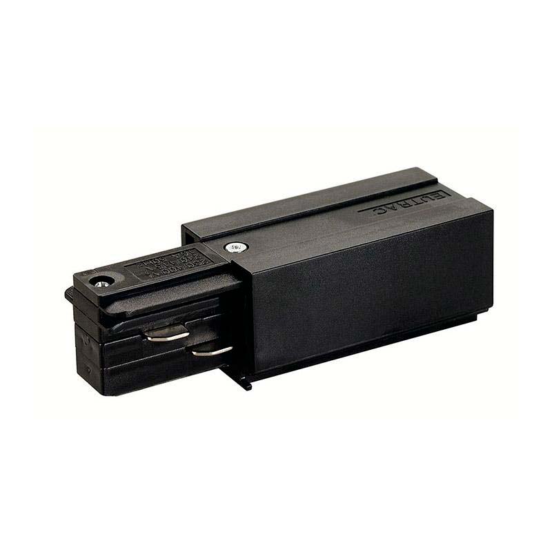 Conector carril trifásico a red, negro
