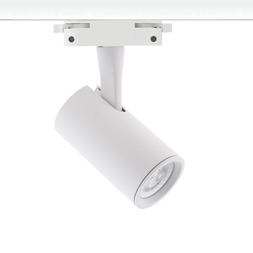 Foco LED RAIL KAT, 7W, blanco, monofásico, Blanco frío