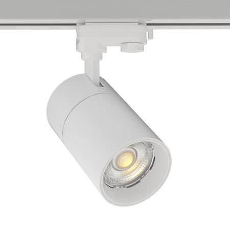 Foco carril Monofásico PIKE RAIL LED blanco 30W, CCT, Triac regulable, 3000-4000-6000K