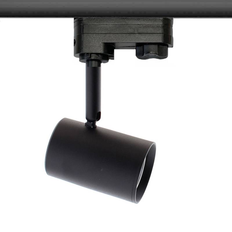 Foco carril LED RAIL COOK, 7W, negro, trifásico, Blanco neutro