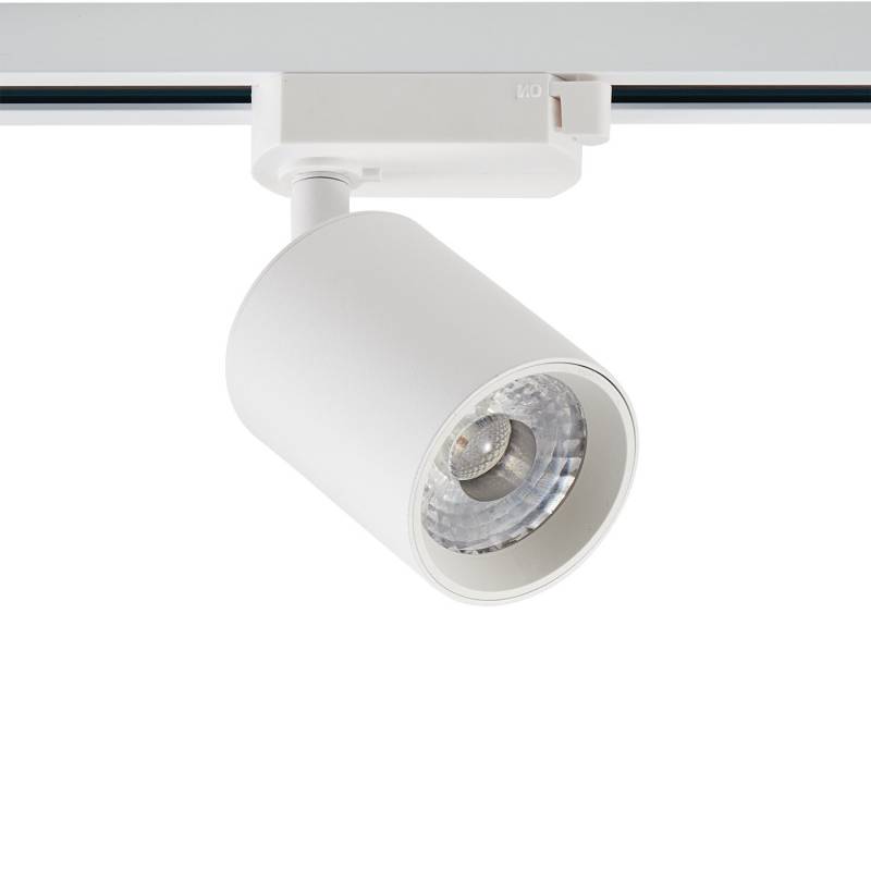 Foco carril Monofásico PIKE RAIL LED blanco 10W, 5-CCT, Triac regulable, 3000-4000-6000K