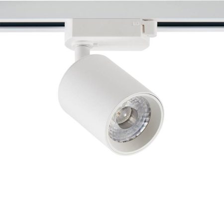 Foco carril Trifásico PIKE RAIL LED blanco 10W, 5-CCT, Triac regulable, 3000-4000-6000K