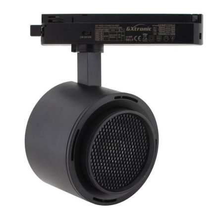 Foco carril Monofásico ROMA, 40W-34W, negro, regulable 24º-60º, UGR13, CCT, 3000-4000-6000K