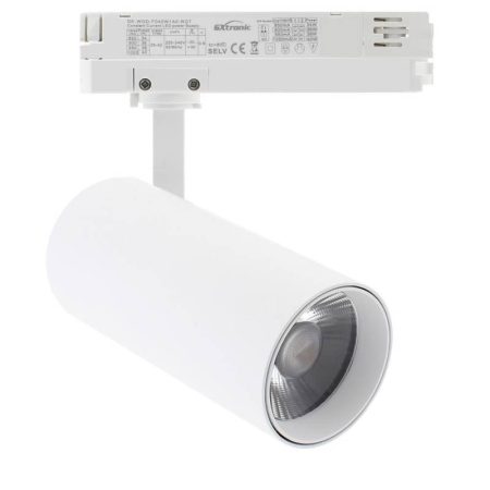 Foco carril Trifásico SAMOS, 40W-26W, blanco, 24º-60º, UGR13, CCT, 3000-4000-6000K