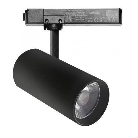 Foco carril Monofásico SAMOS, 40W-34W, negro, 24º-60º, UGR13, CCT, 3000-4000-6000K