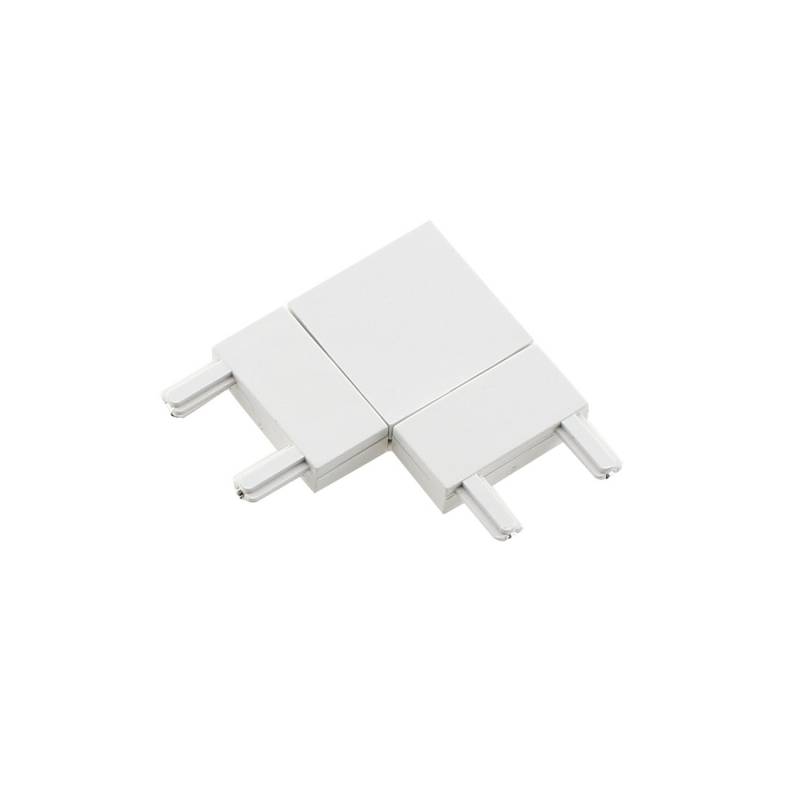 Conector L Carril SLIM 48V, blanco