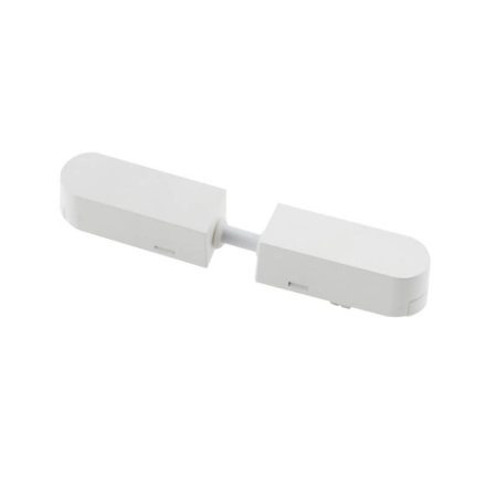 Conector doble 130mm Carril SLIM 48V, blanco