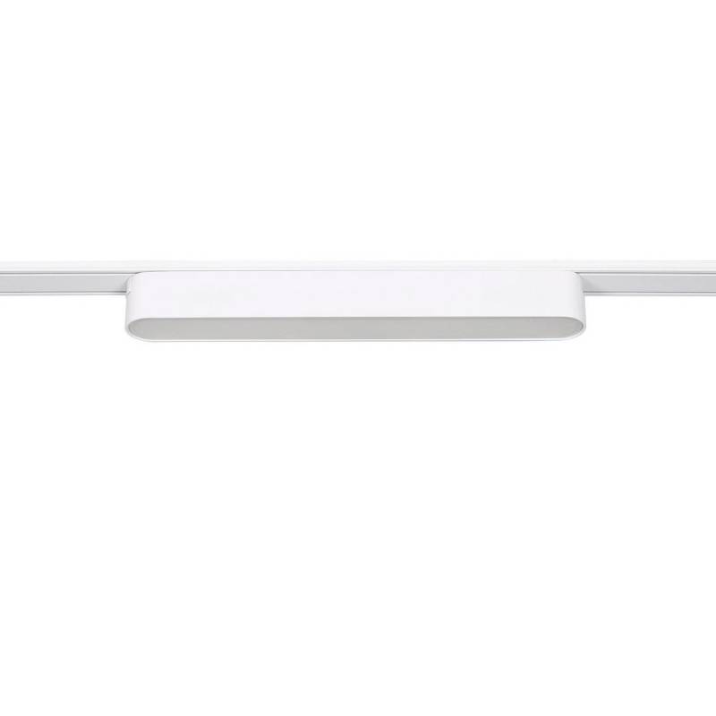 Foco carril SNOW SLIM 252mm 48V, 12W, 90º, blanco, Blanco cálido