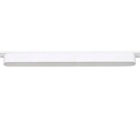 Foco carril SNOW SLIM 378mm 48V, 18W, 90º, blanco, Blanco cálido