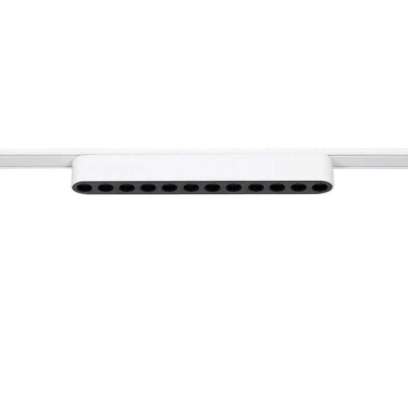 Foco carril SNOW SLIM 252mm 48V, 12W, 24º, UGR16, blanco, Blanco cálido