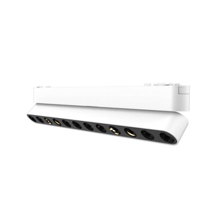 Foco carril SNOW SLIM 252mm Basculante 48V, 12W, 24º, blanco, Blanco cálido