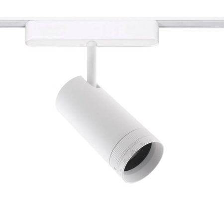 Foco carril SPOT SLIM 48V, 12W, 10-55º ajustable, blanco, Blanco cálido