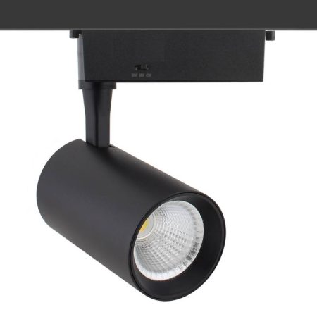 Foco carril Monofásico IOS Bridgelux, 30W, negro, 48º, CCT, 3000-4000-6000K