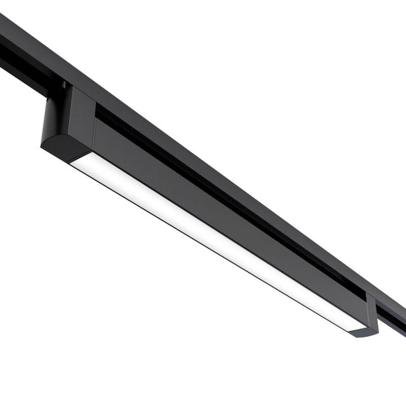 Foco carril LINEAL NING RAIL 600, 24W, negro, Blanco neutro