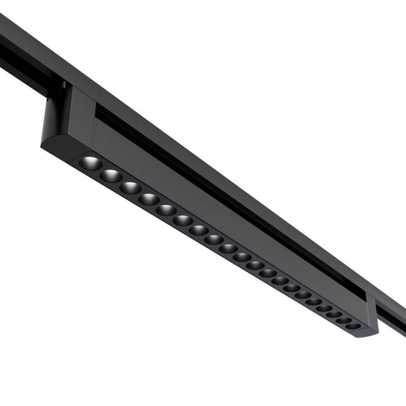 Foco carril LINEAL VERK RAIL 600, 40W, negro, Blanco cálido