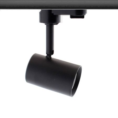 Foco LED RAIL COOK, 7W, negro, monofásico, Blanco cálido