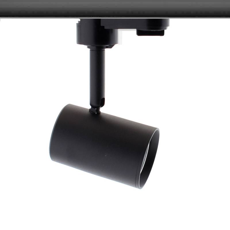 Foco LED RAIL COOK, 7W, negro, monofásico, Blanco cálido